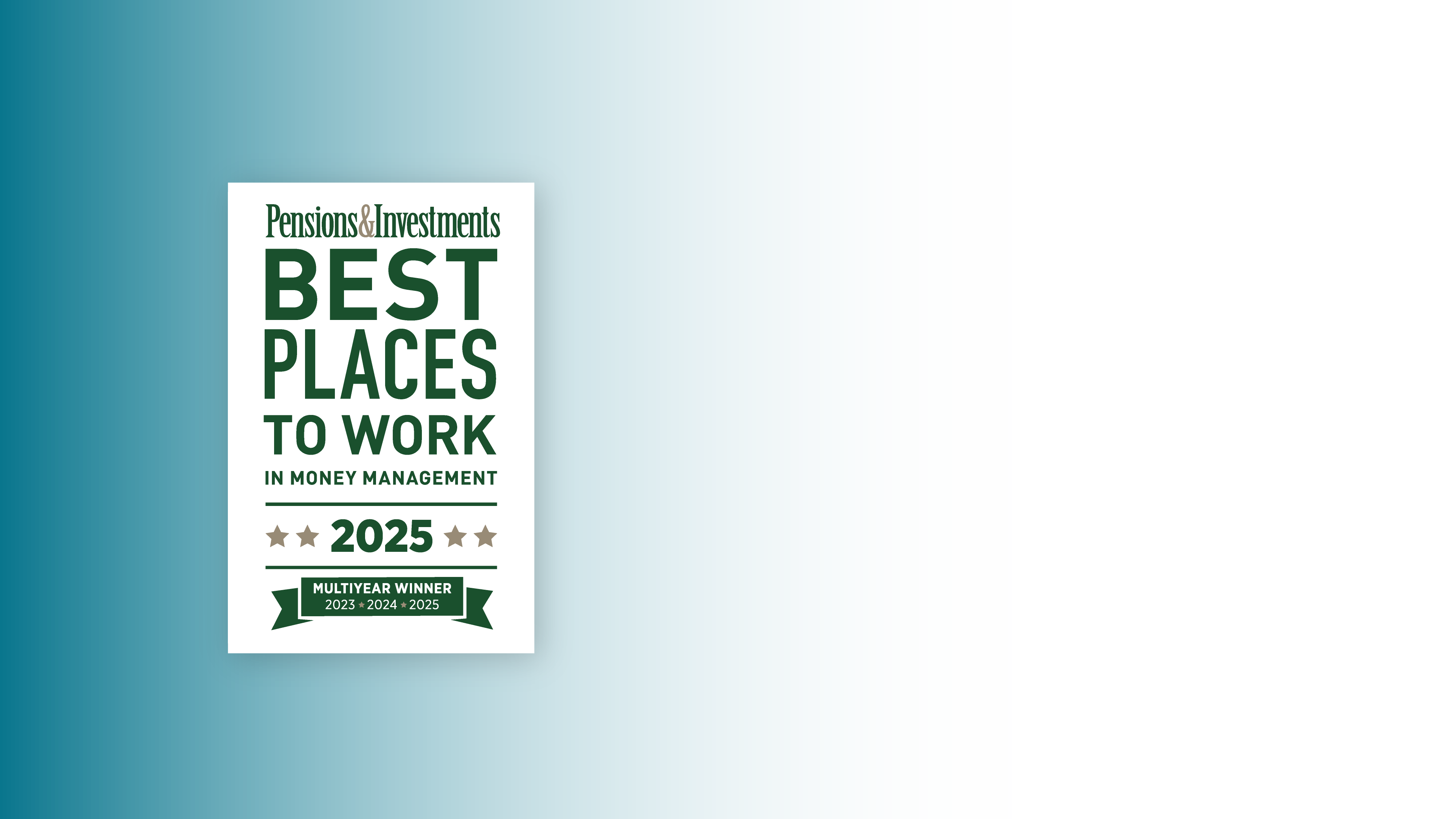 Liberty Mutual Investments Recognized as a 2025 Best Places to Work by Pensions & Investments
