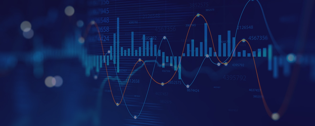 Shot of market graphs