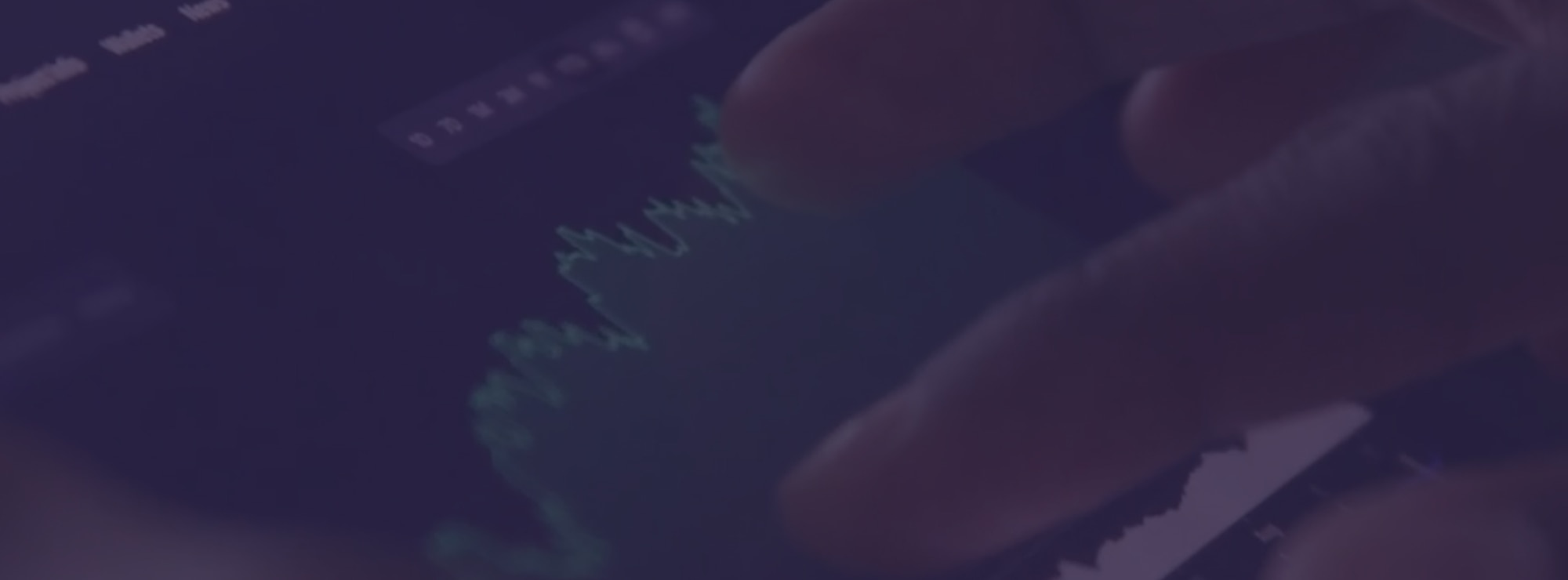 fingers typing on a tablet